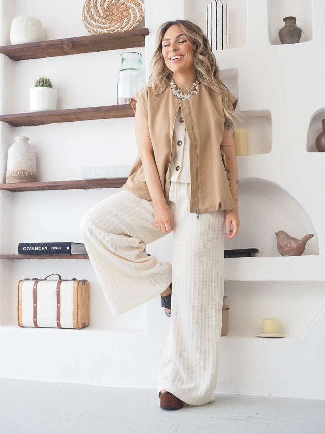 Conjunto em Malha Crochet