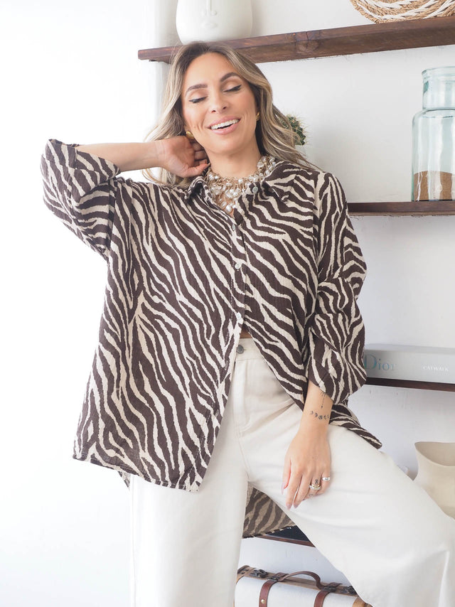 Camisa Estampado Zebra