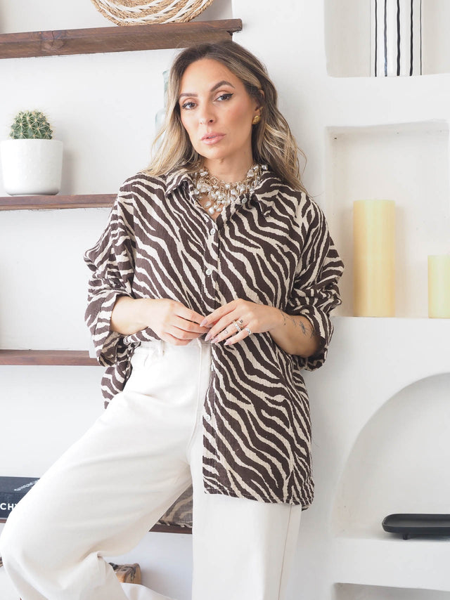 Camisa Estampado Zebra