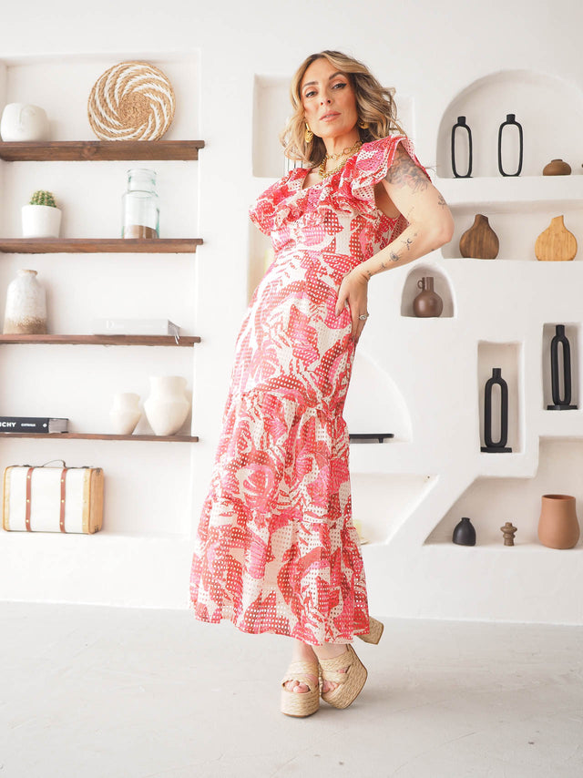 Vestido Com Folhos