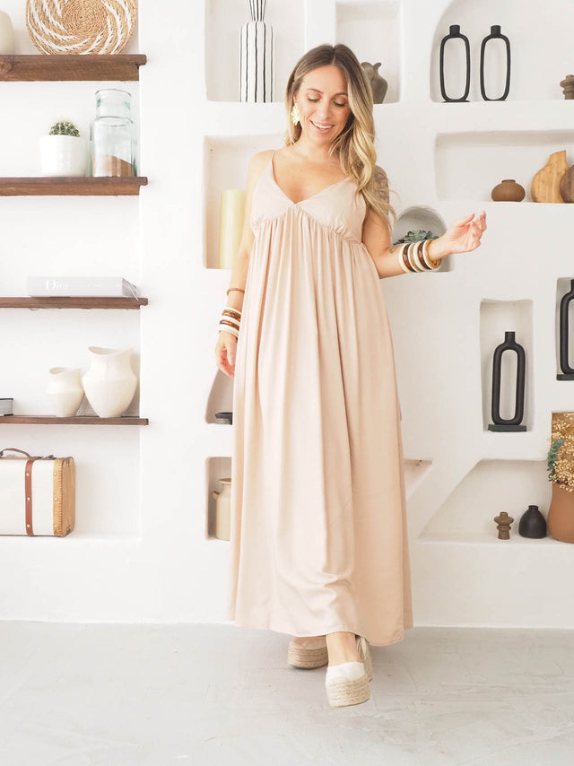 Vestido Básico de Alças