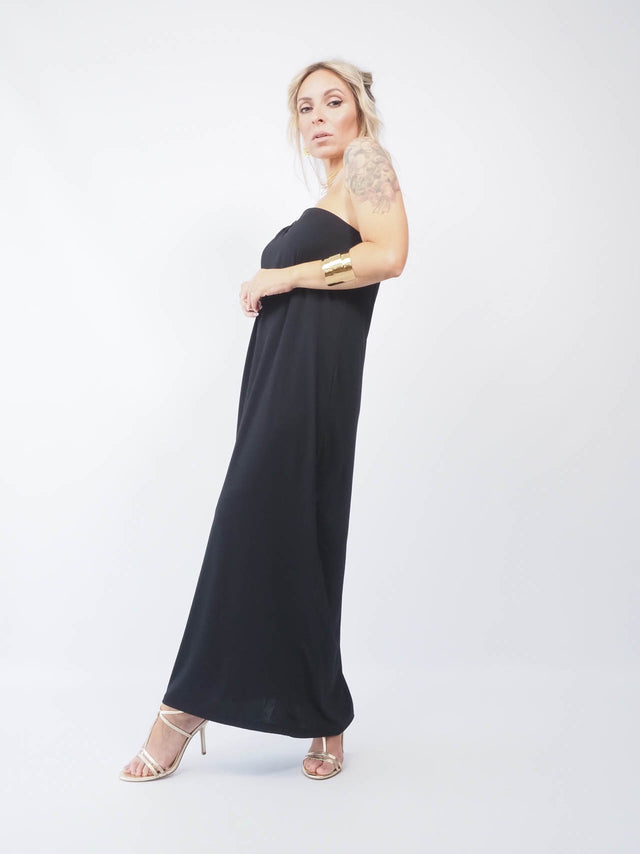 VESTIDO MIDI ASSIMÉTRICO