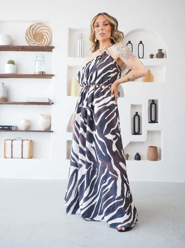 Vestido Comprido Estampado