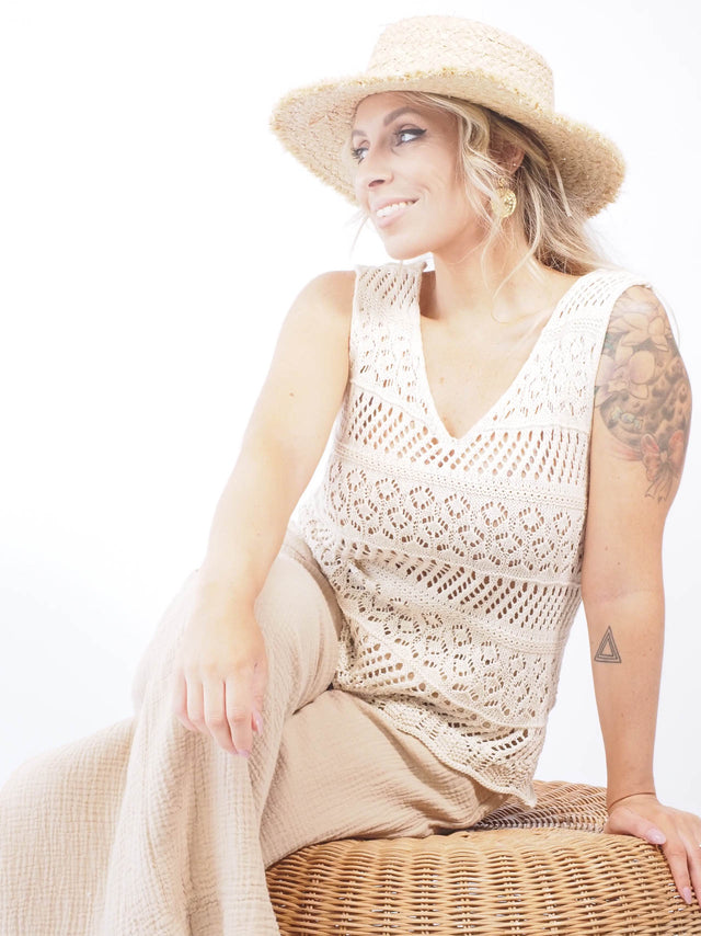 TOP EM CROCHET