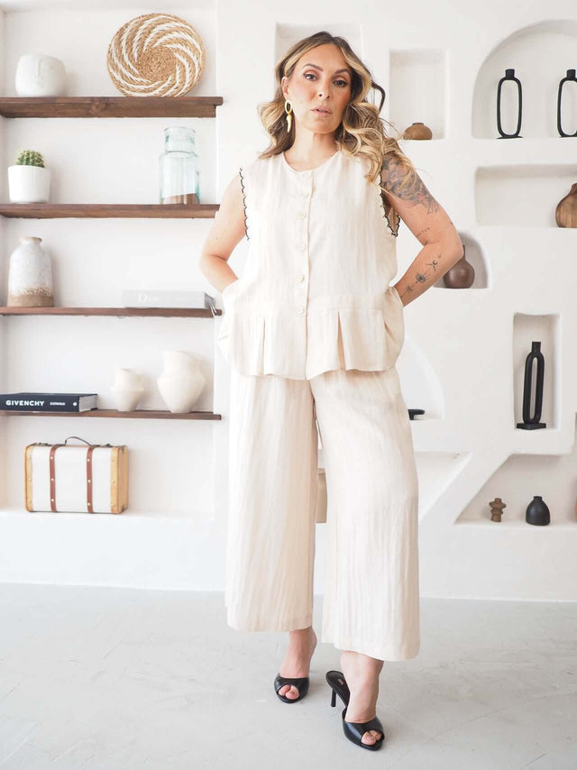 Ensemble Blouse et Pantalon Culotte