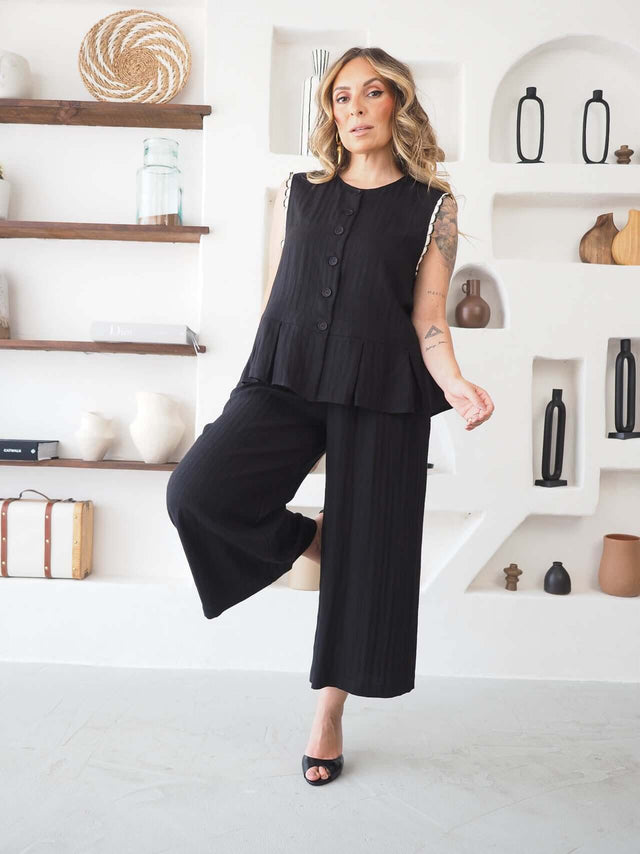 Conjunto Blusa e Calças Culote