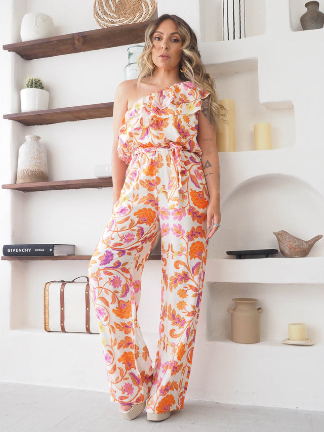 Floral Print Jumpsuit
