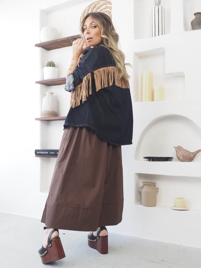 Fringed Denim Jacket