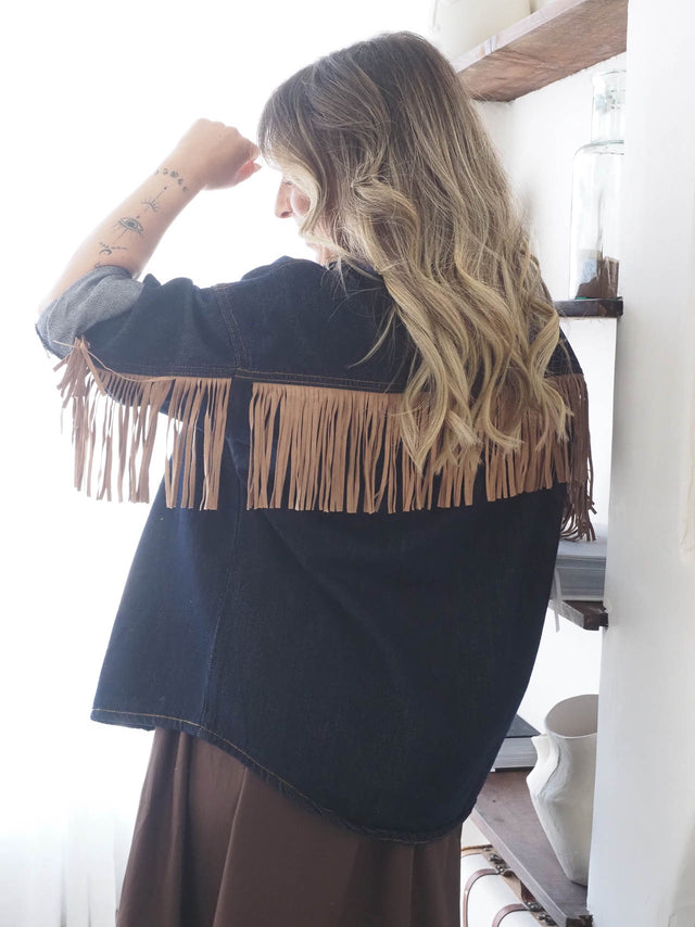 Fringed Denim Jacket