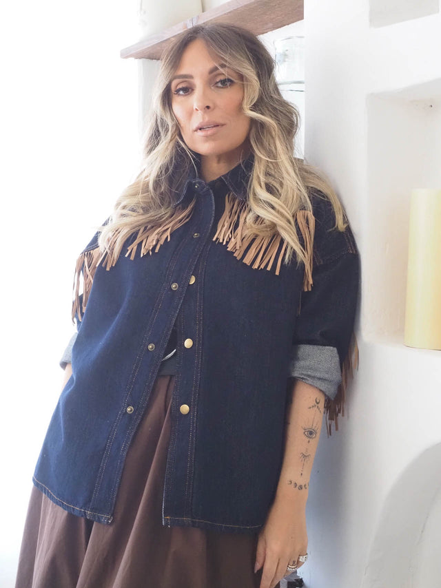 Fringed Denim Jacket