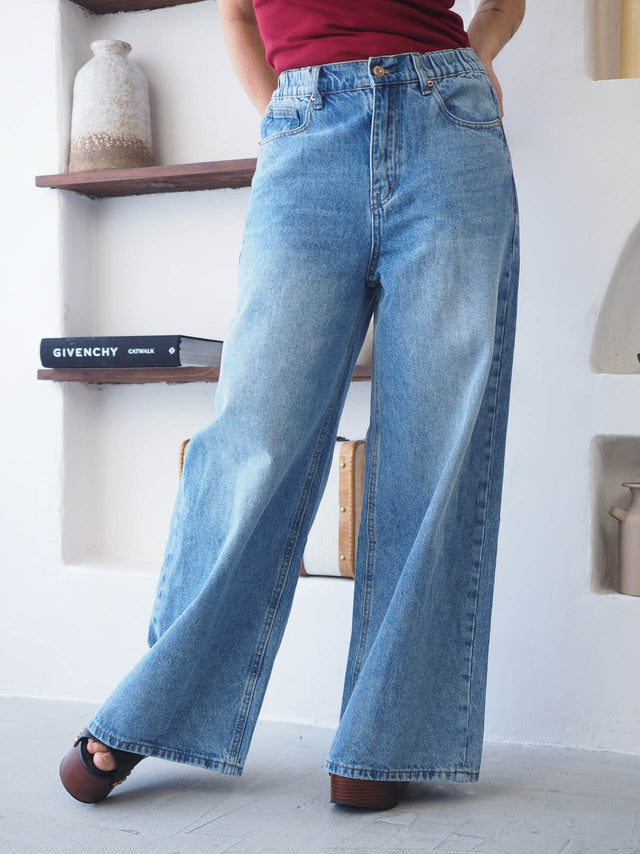 High Waisted Flared Jeans