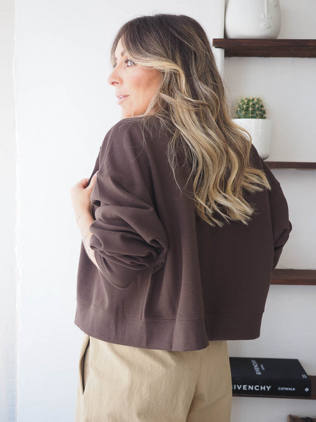 Plush Coat with Buttons