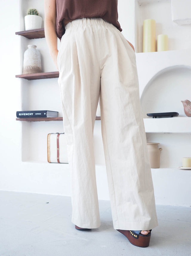 Calças Pantalona Com Pregas