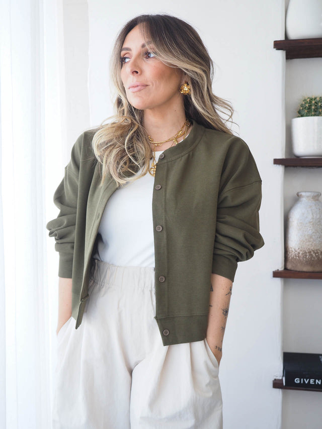 Plush Coat with Buttons