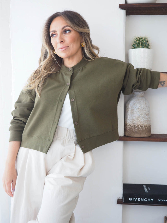 Plush Coat with Buttons