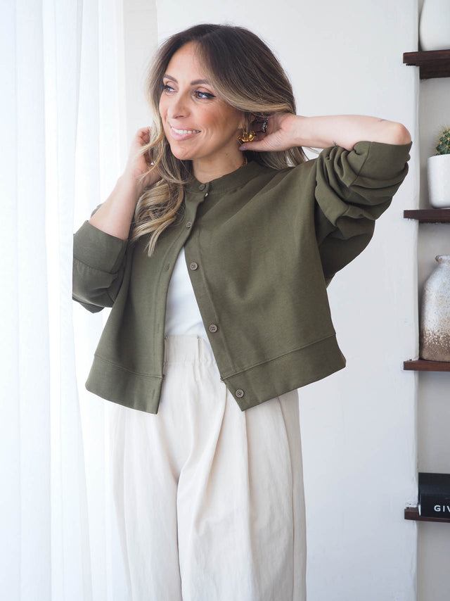 Plush Coat with Buttons