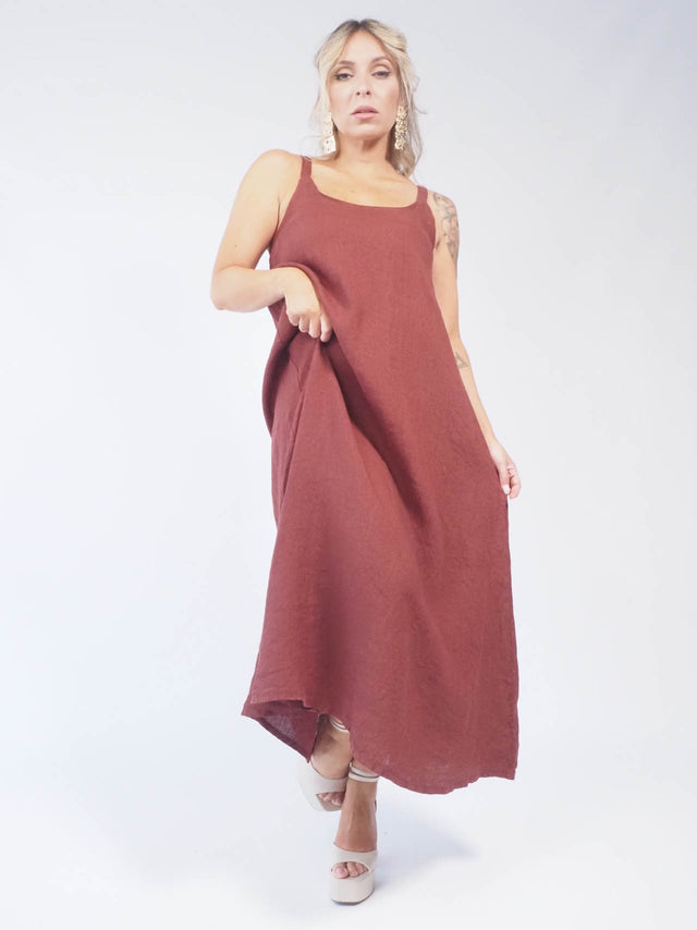 BASIC LINEN DRESS