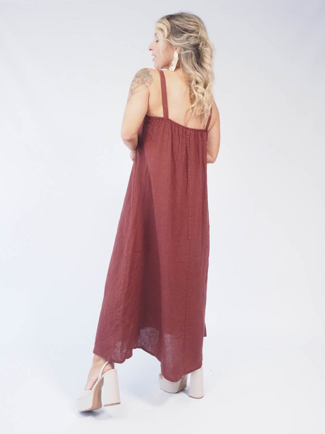BASIC LINEN DRESS