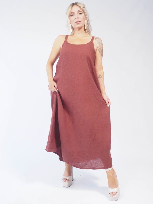 BASIC LINEN DRESS