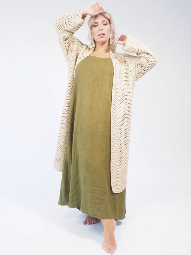 BASIC LINEN DRESS
