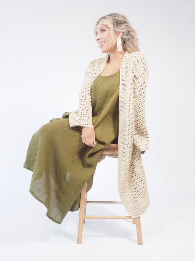 BASIC LINEN DRESS