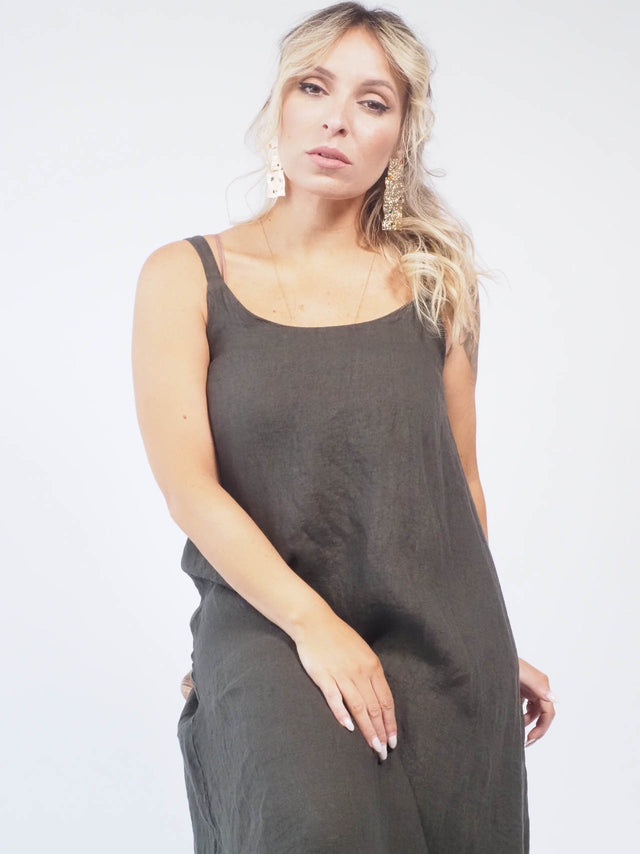 BASIC LINEN DRESS