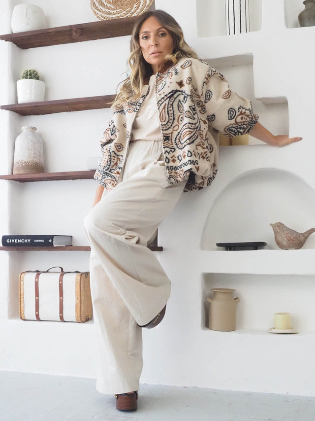 Blusão Bomber Estampado