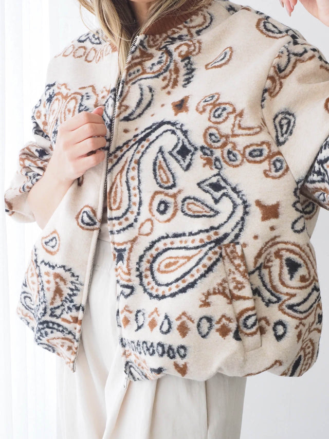 Blusão Bomber Estampado