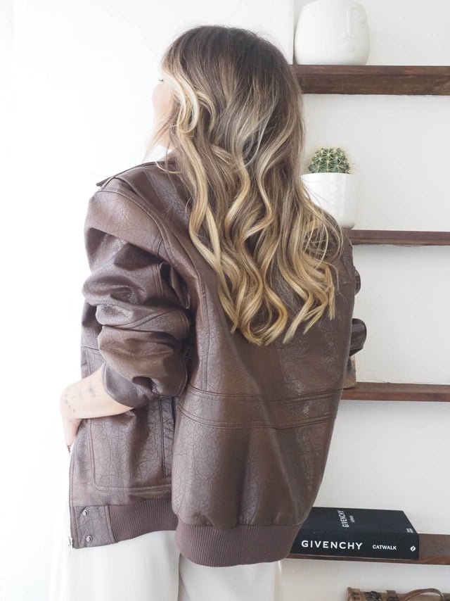 Oversized Eco-leather Jacket