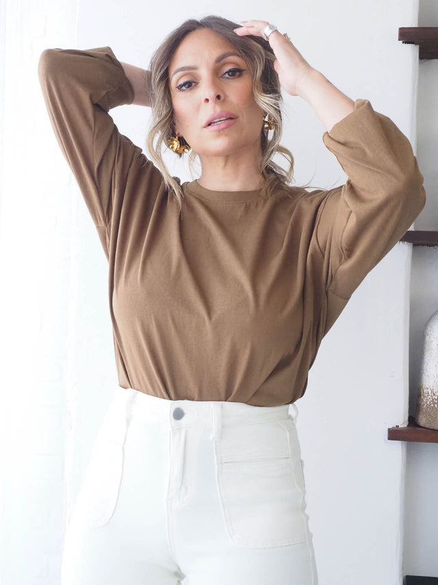 T-shirt basique à manches longues