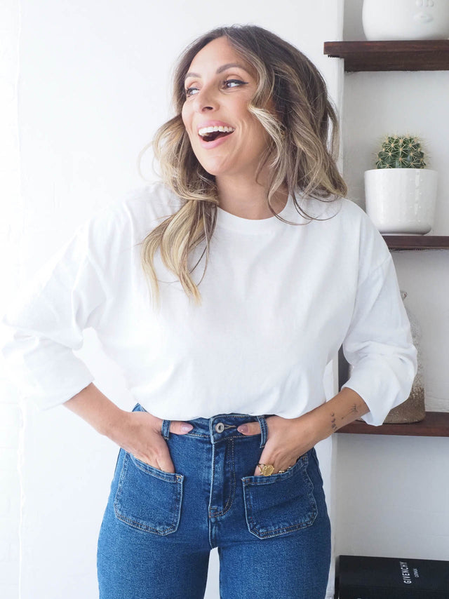 T-shirt basique à manches longues