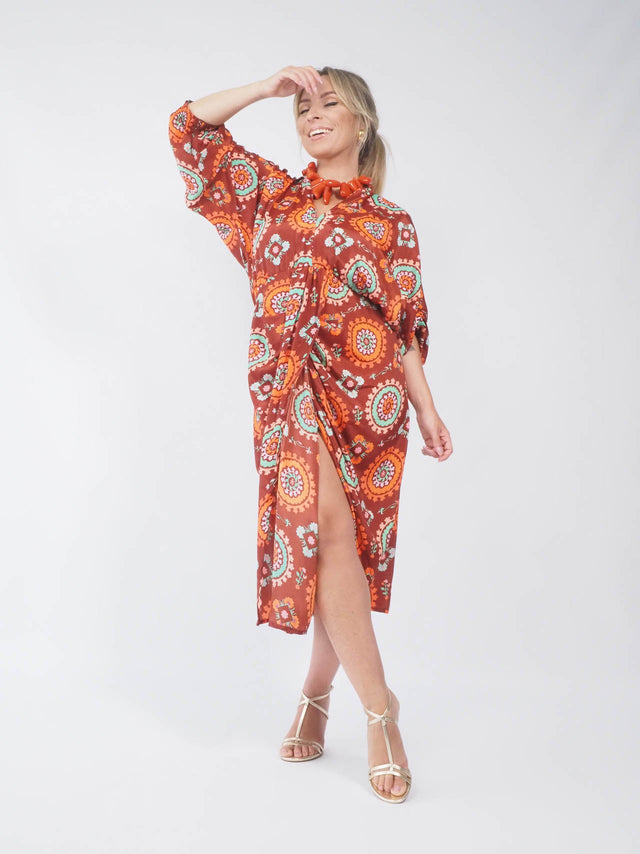 ROBE MIDI IMPRIMÉE