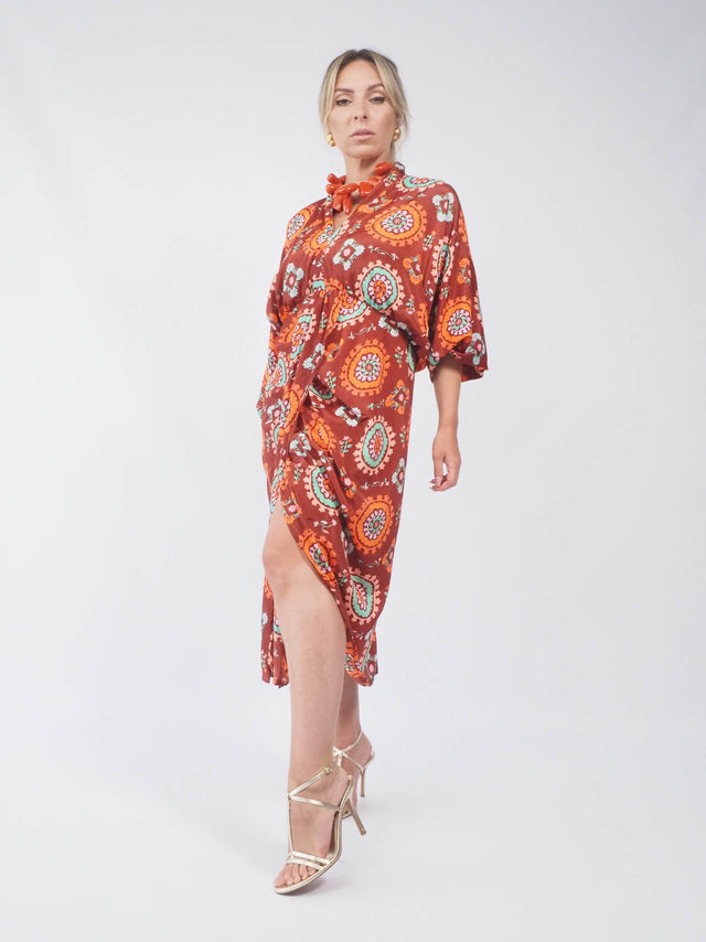 ROBE MIDI IMPRIMÉE