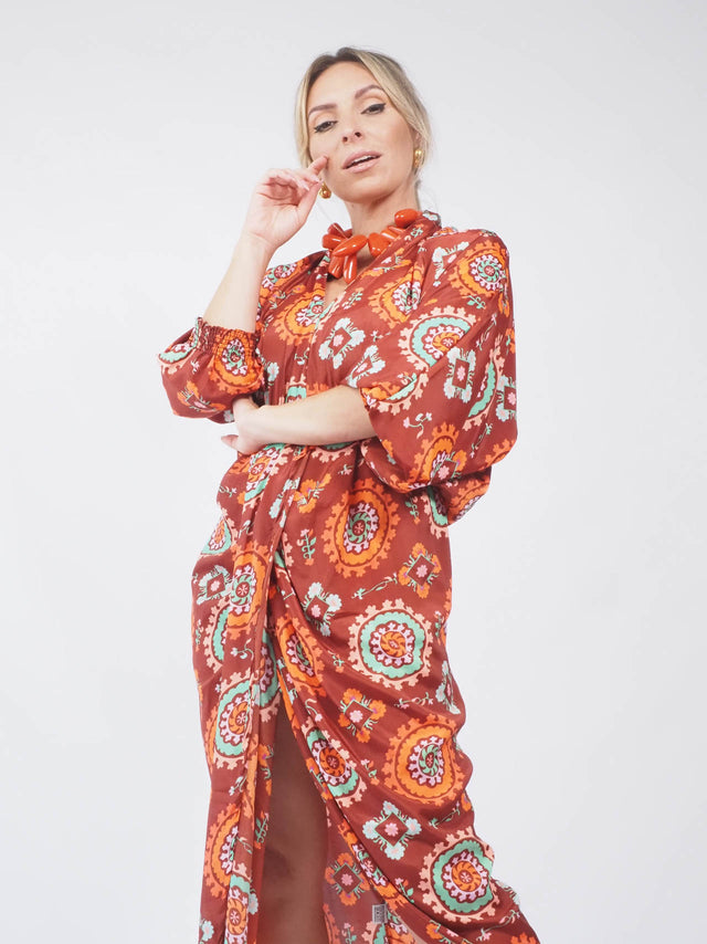 ROBE MIDI IMPRIMÉE