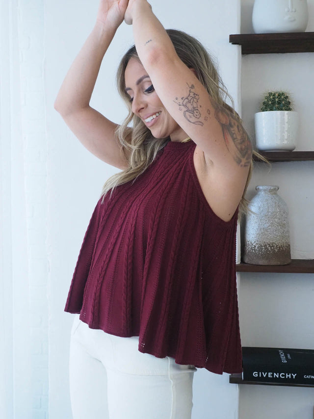 Flared Mesh Top