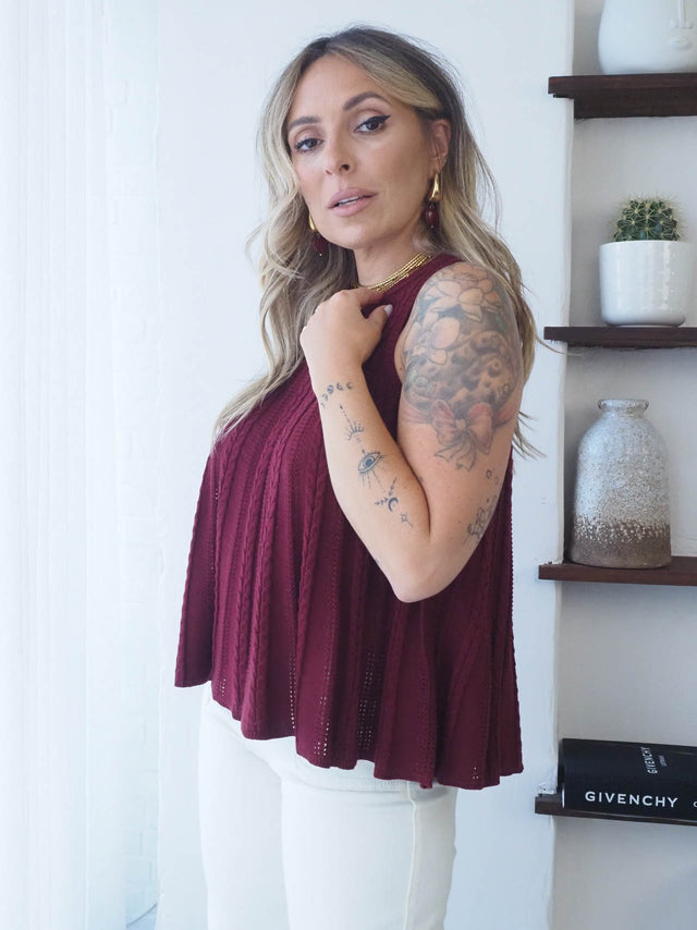 Flared Mesh Top