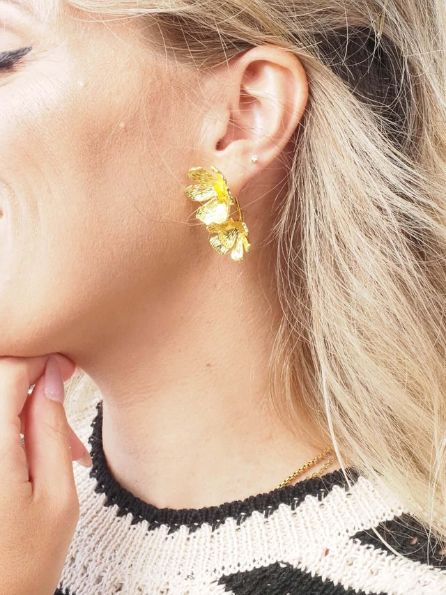 BOUCLES D'OREILLES FLEURS