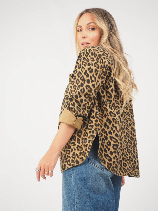 Sobrecamisa de Ganga Animal Print