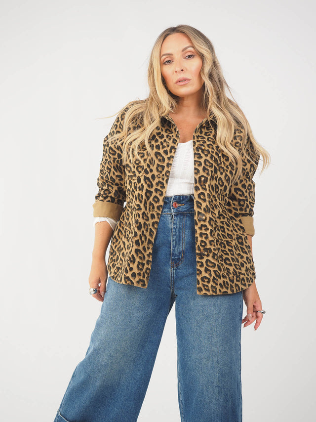 Sobrecamisa de Ganga Animal Print