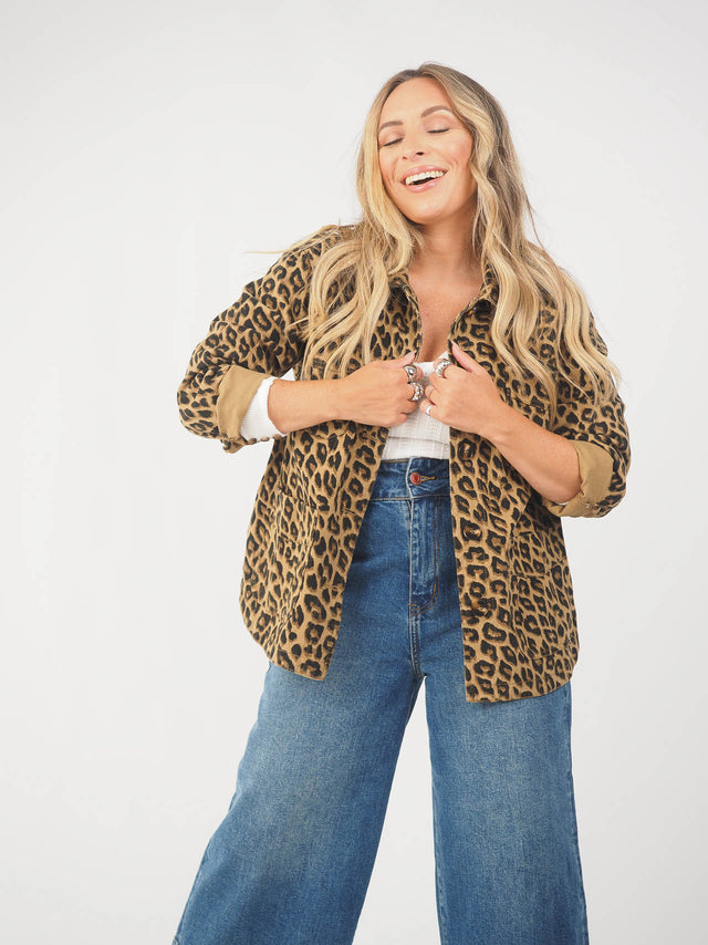 Sobrecamisa de Ganga Animal Print