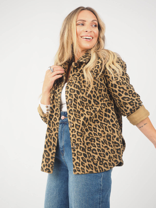 Sobrecamisa de Ganga Animal Print