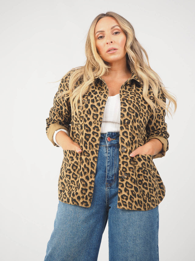 Sobrecamisa de Ganga Animal Print