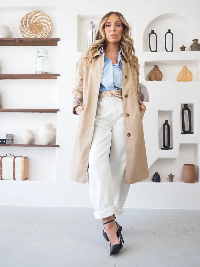 Trench Midi Reversível