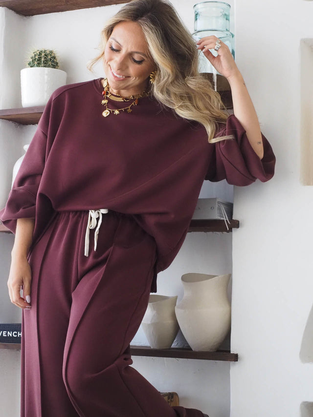 Conjunto Felpa Camisola e Calças