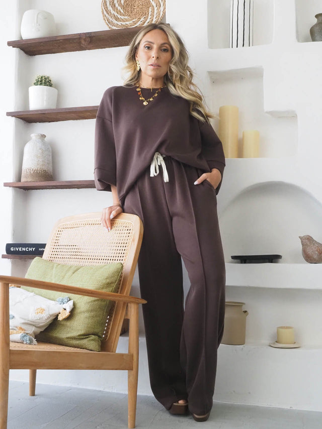 Conjunto Felpa Camisola e Calças