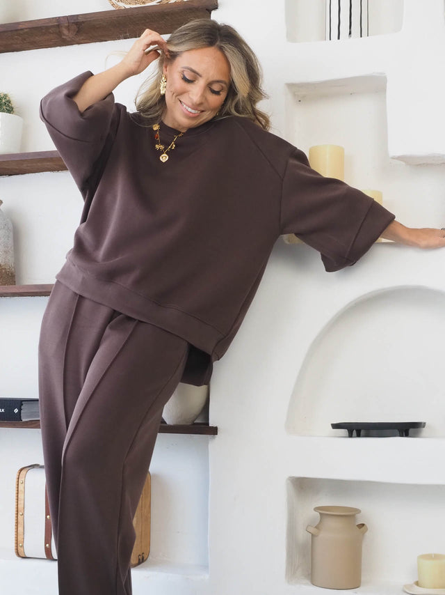 Conjunto Felpa Camisola e Calças