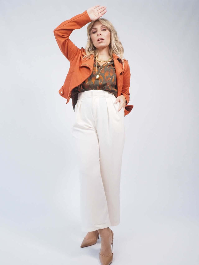 BIKER JACKET SUEDE EFFECT