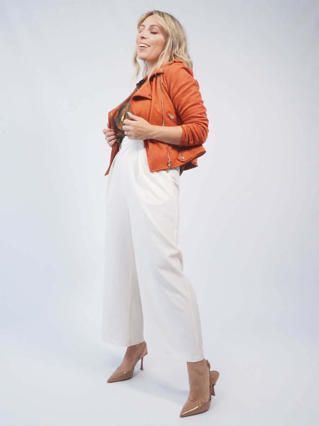 BIKER JACKET SUEDE EFFECT