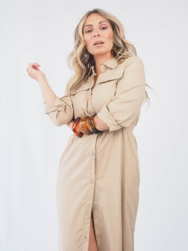 Vestido Camiseiro Midi