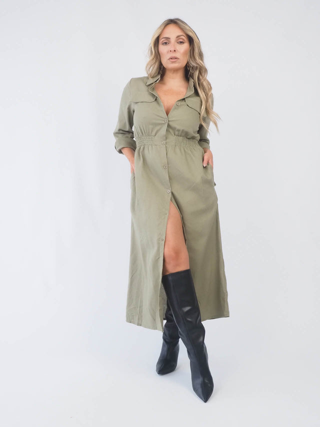Vestido Camiseiro Midi